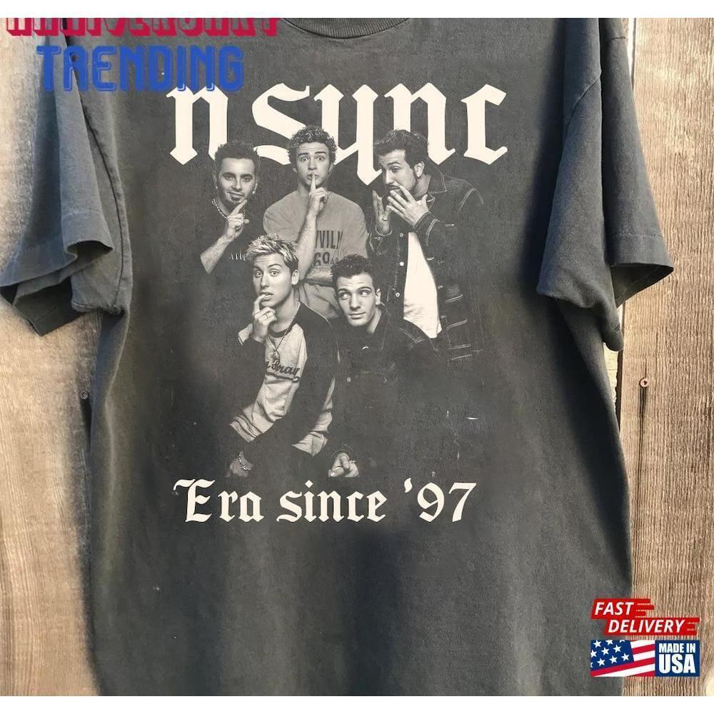 N S Y C Band Music Shirt 90S Bootleg Boy Retro Nsyn Forever Unisex Tshirt